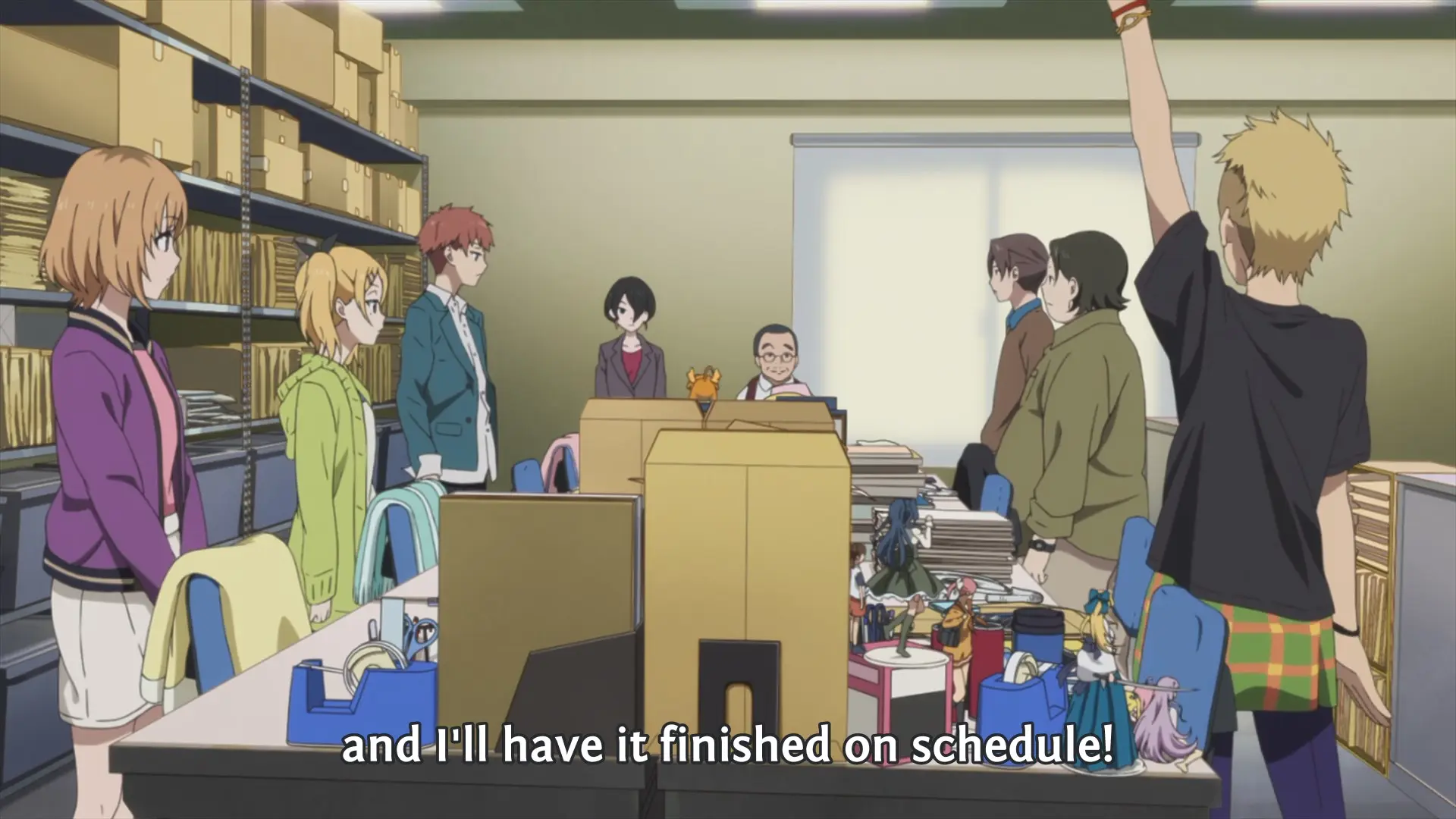 Tarou: "... and I'll have it finished on schedule!"