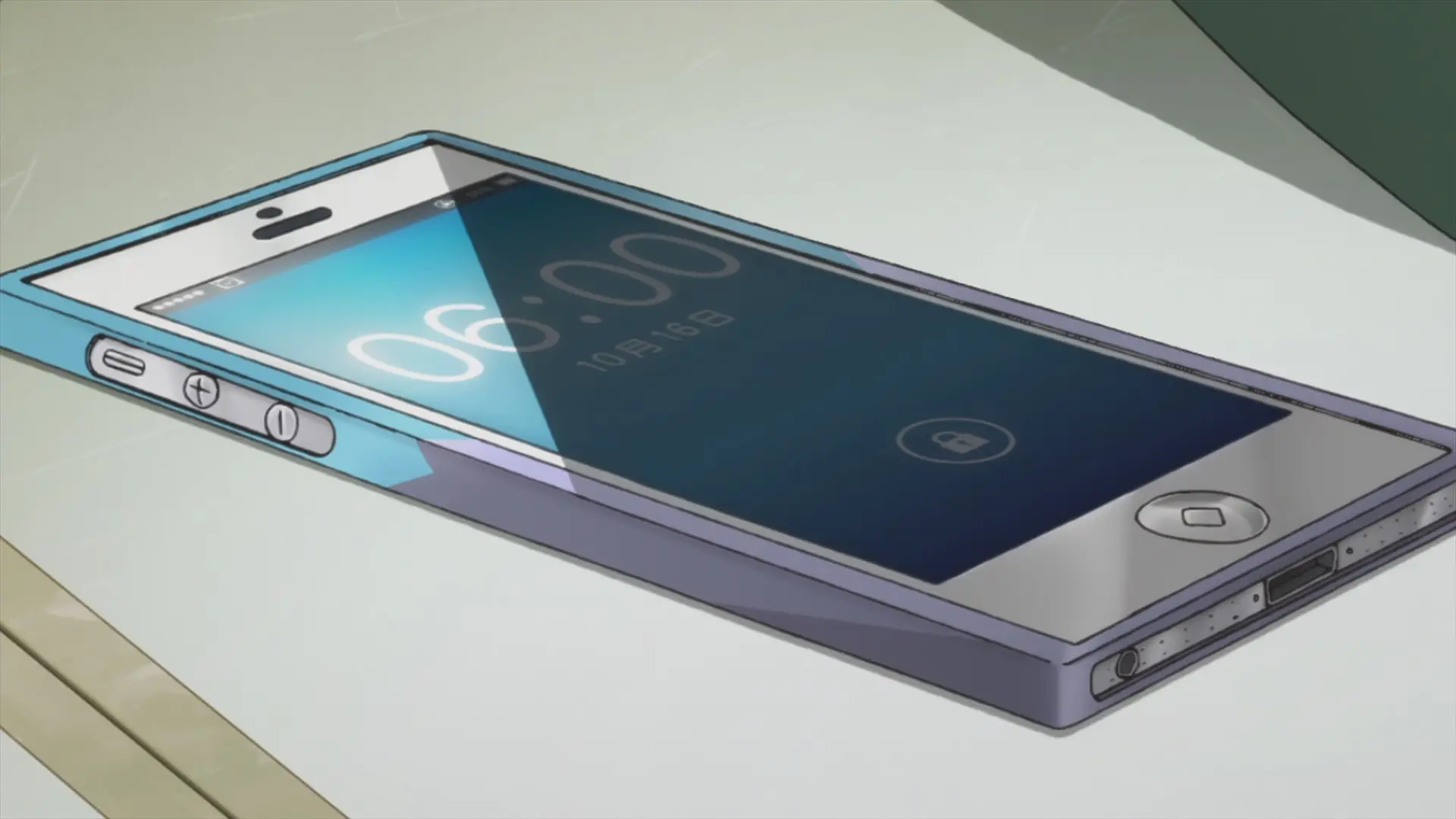 [Next on-screen day, episode 3] Aoi's phone displaying the 16th of
October.