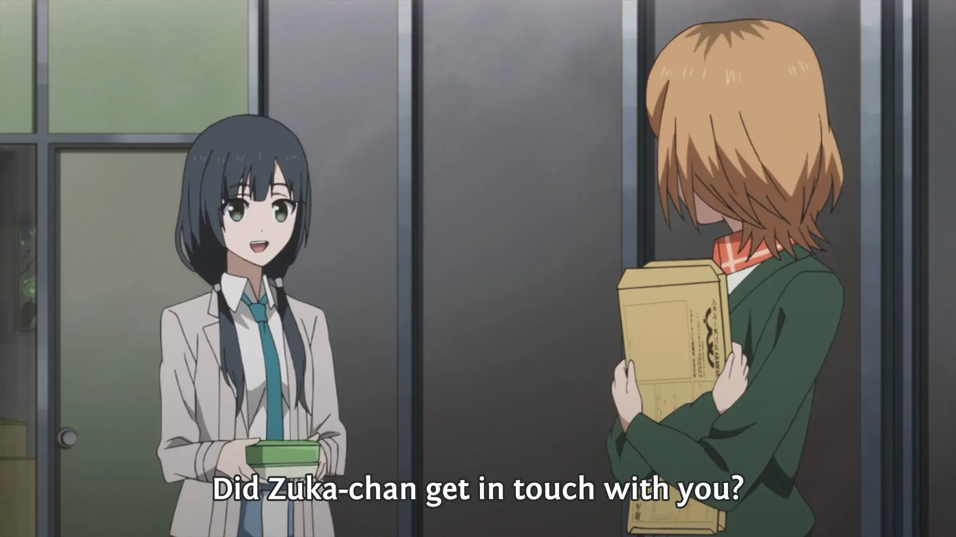 Ema: "Did Zuka-chan get in touch with you?"