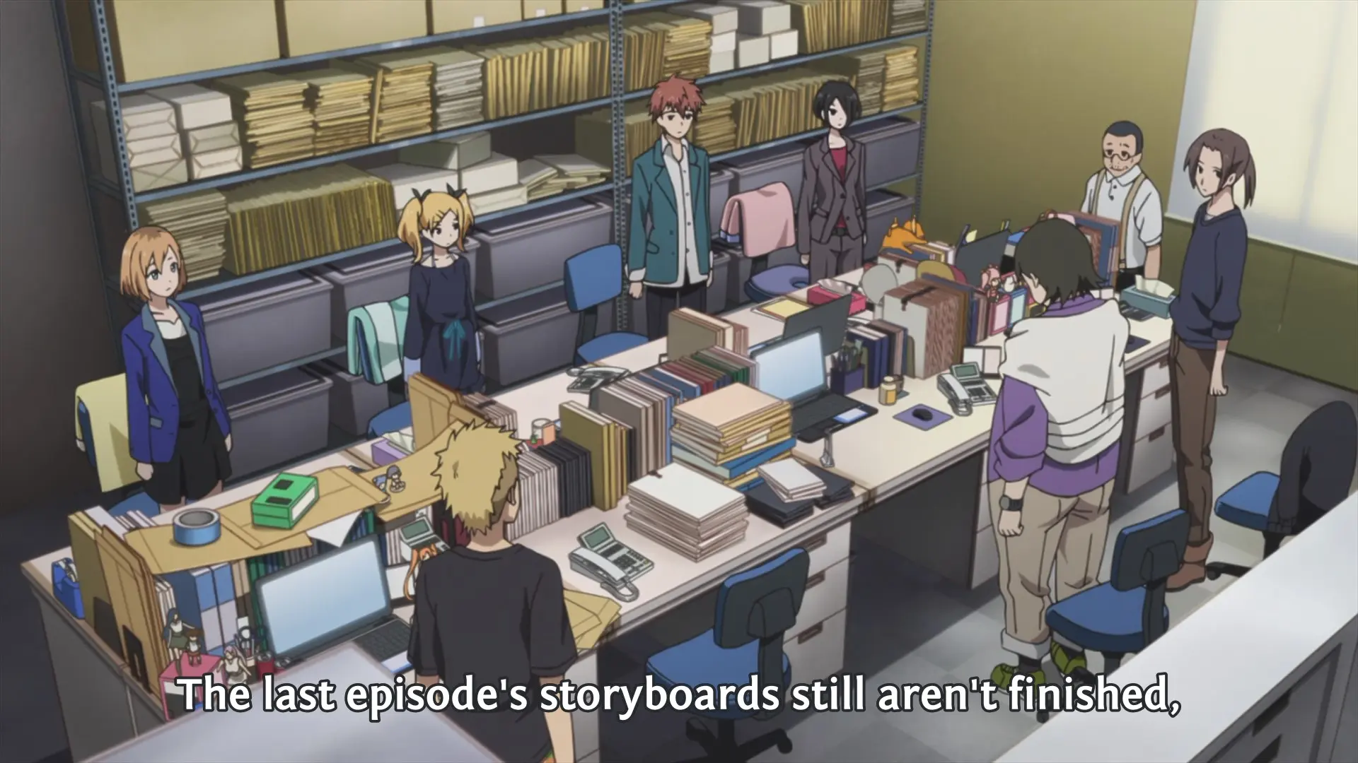 Honda: "The last episode's storyboards still aren't finished, ..."