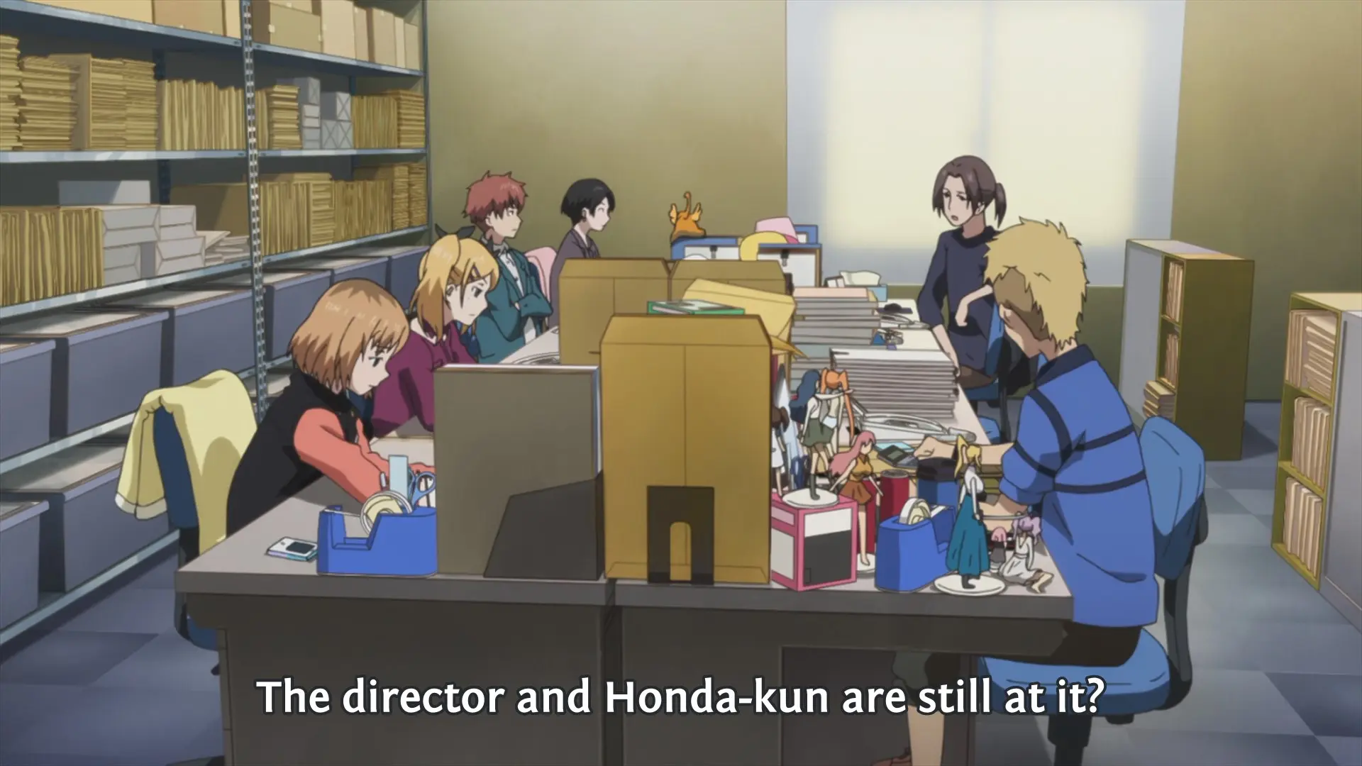 Watanabe: "The director and Honda-kun are still at it?