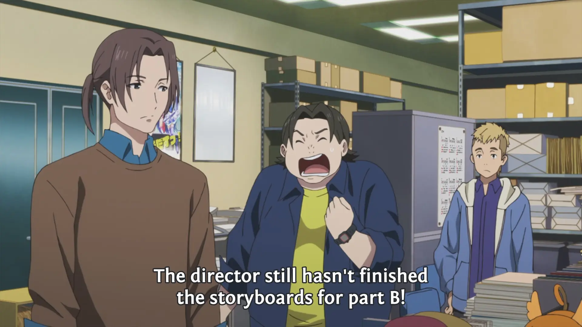 Honda: "The directory still hasn't finished the storyboards for part B!"