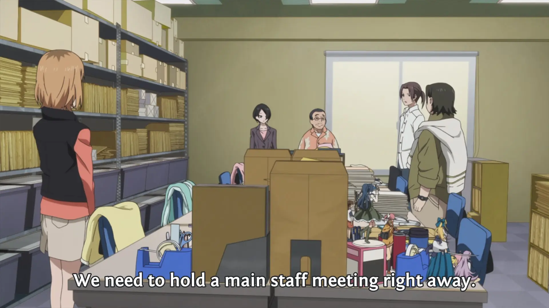 Watanabe: "We need to hold a main staff meeting right away."