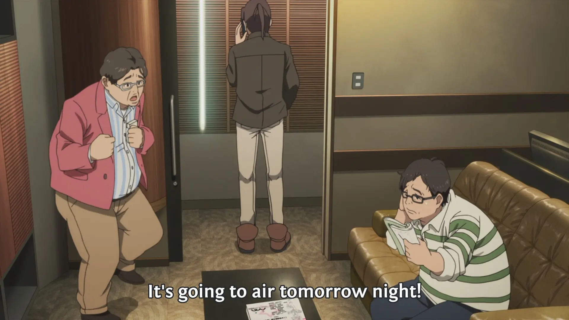 [Episode 12, December 24] Katsuragi: "It's going to air tomorrow night!"