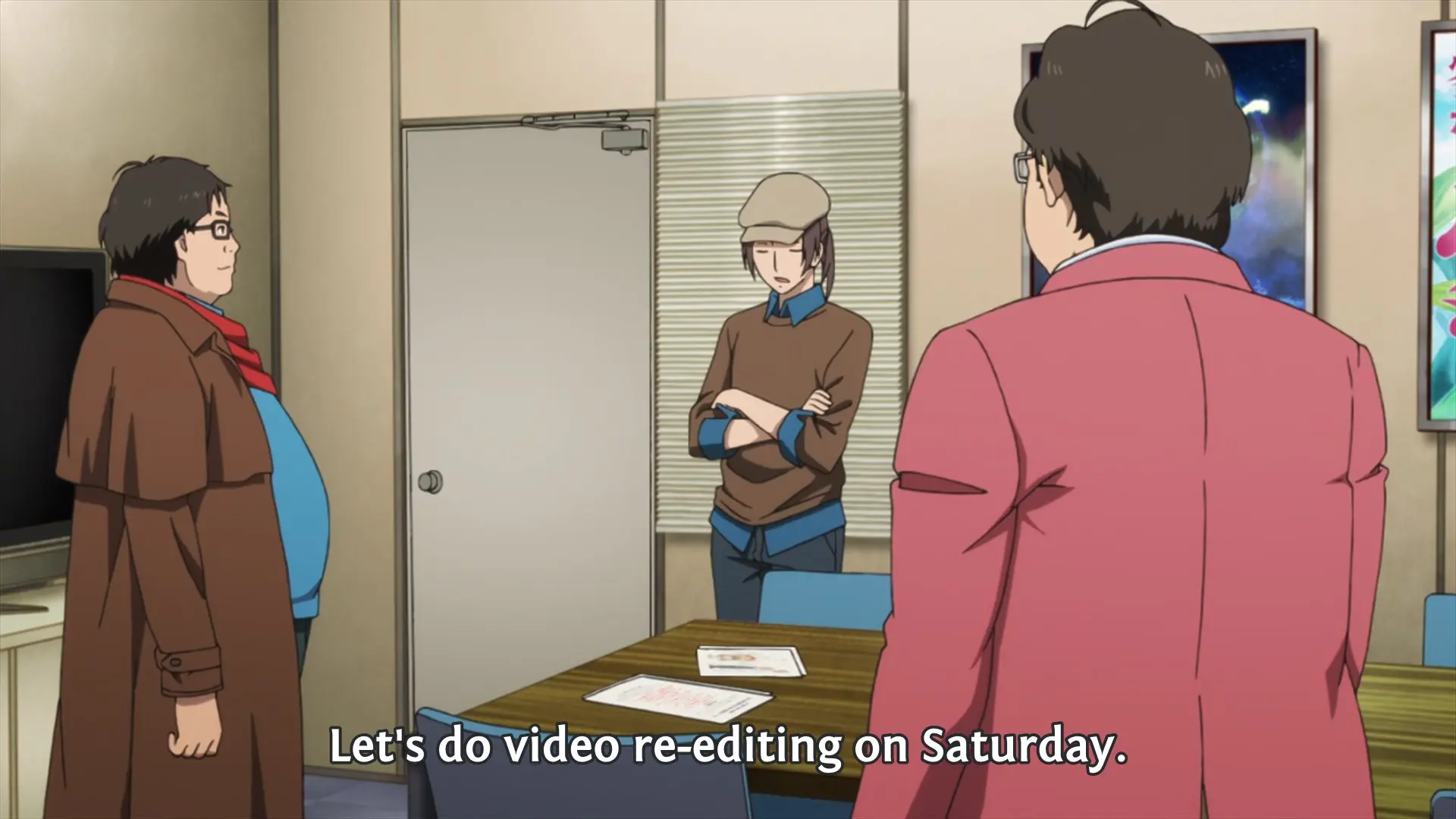 Watanabe: Let's do video re-editing on Saturday.