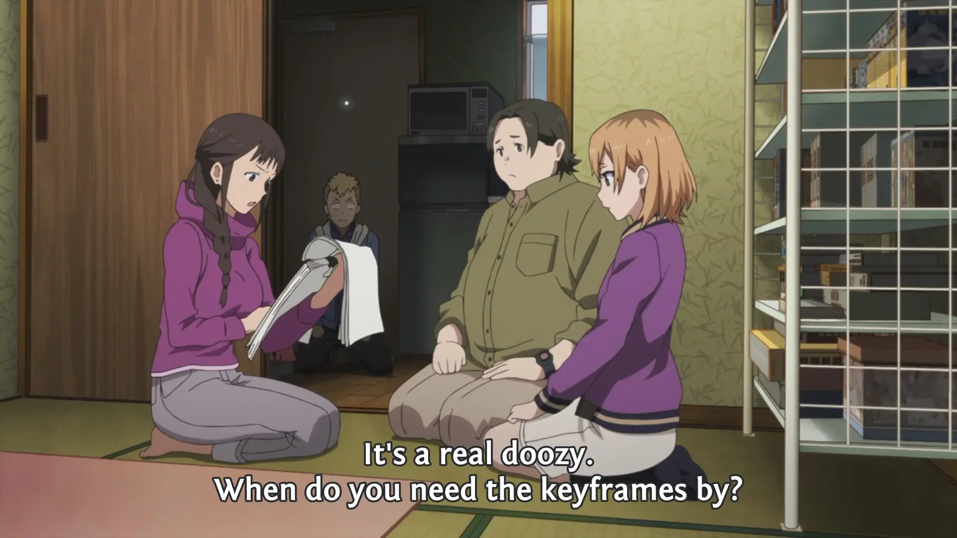 Segawa: "When do you need the keyframes by?"